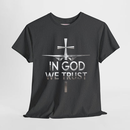 In God We Trust | Men’s Christian T-Shirt with Scripture Back Print