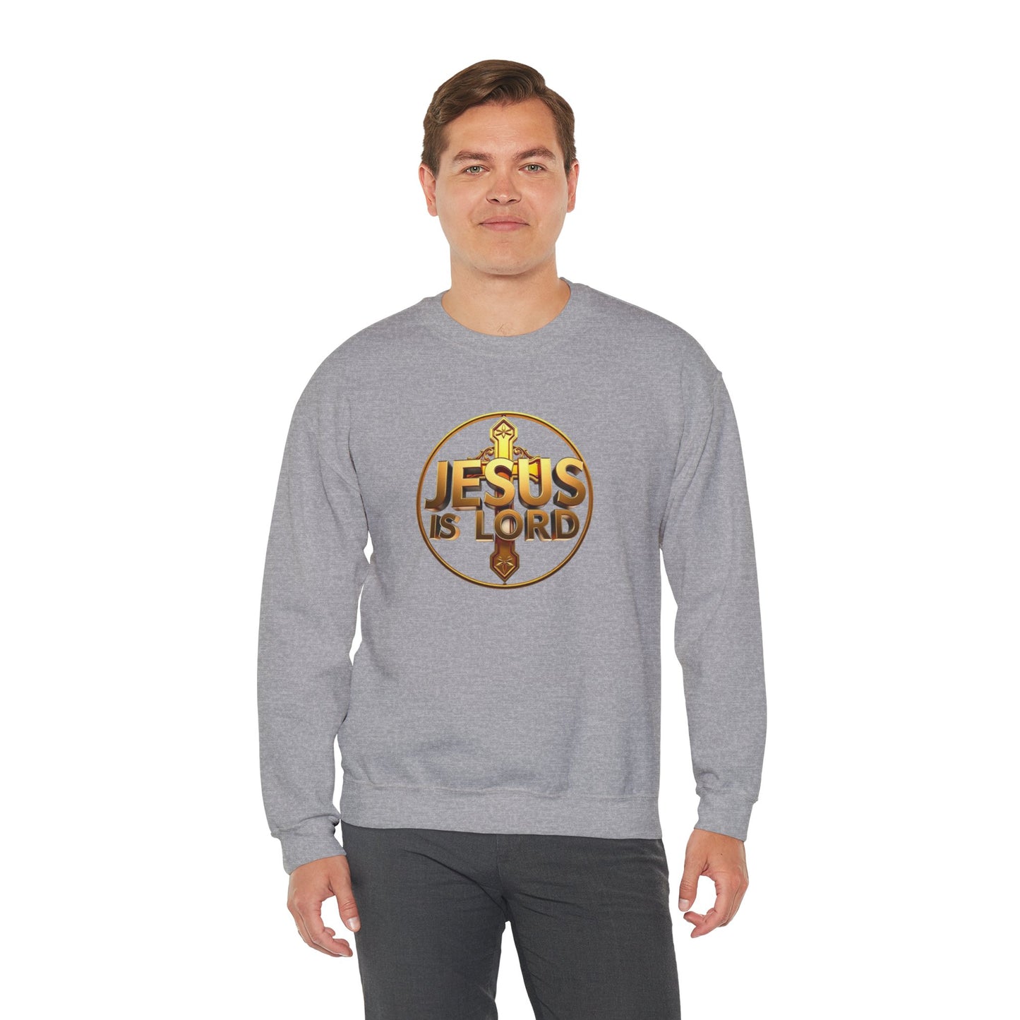 Jesus Is Lord (Gold Ed) - Men's Faith Sweater