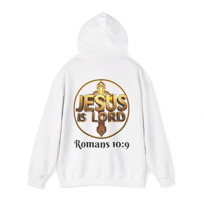Jesus Is Lord Christian Hoodie – Men’s Bold Faith Streetwear (Dark Lettering)