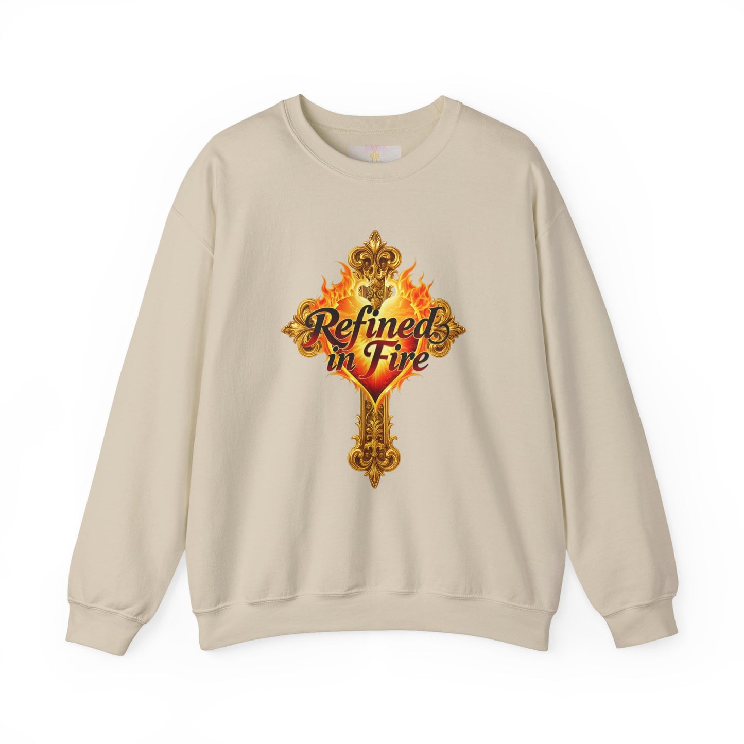 Refined in Fire - Women's Ornate Christian Sweatshirt