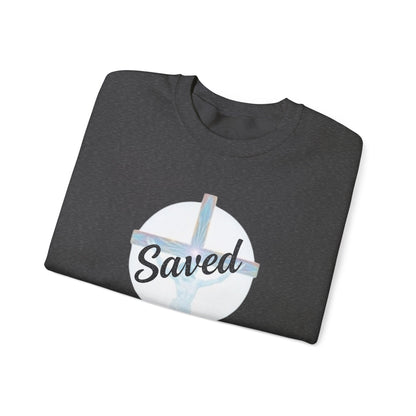 Saved - Men's Christian Sweatshirt of Faith