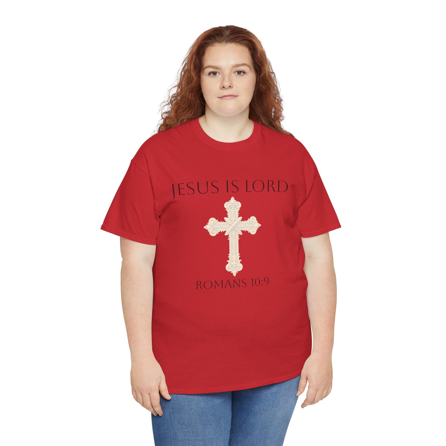 Jesus is Lord - Christian Women's Tee (Black Lettering)