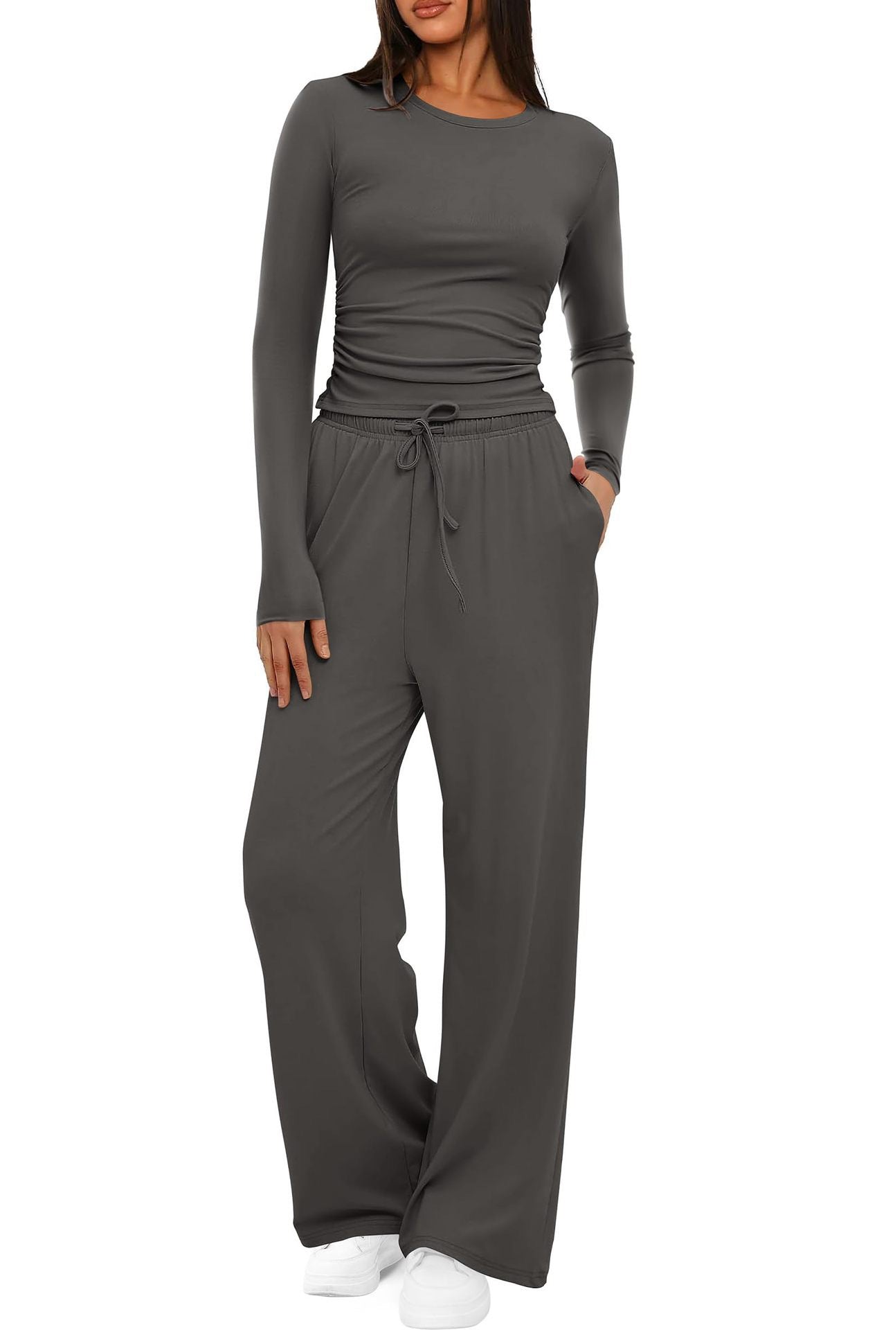 Refined Grace Wide Leg Pants Set