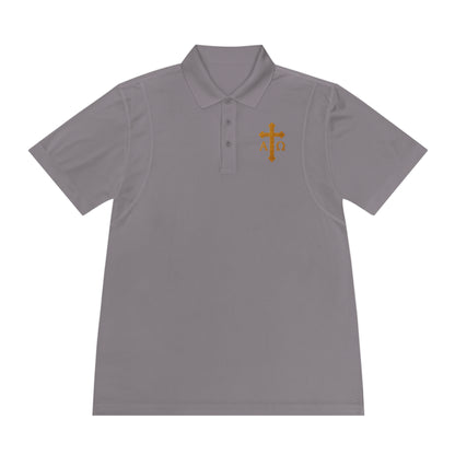 Men’s Alpha & Omega Polo Shirt – Faith from Beginning to End