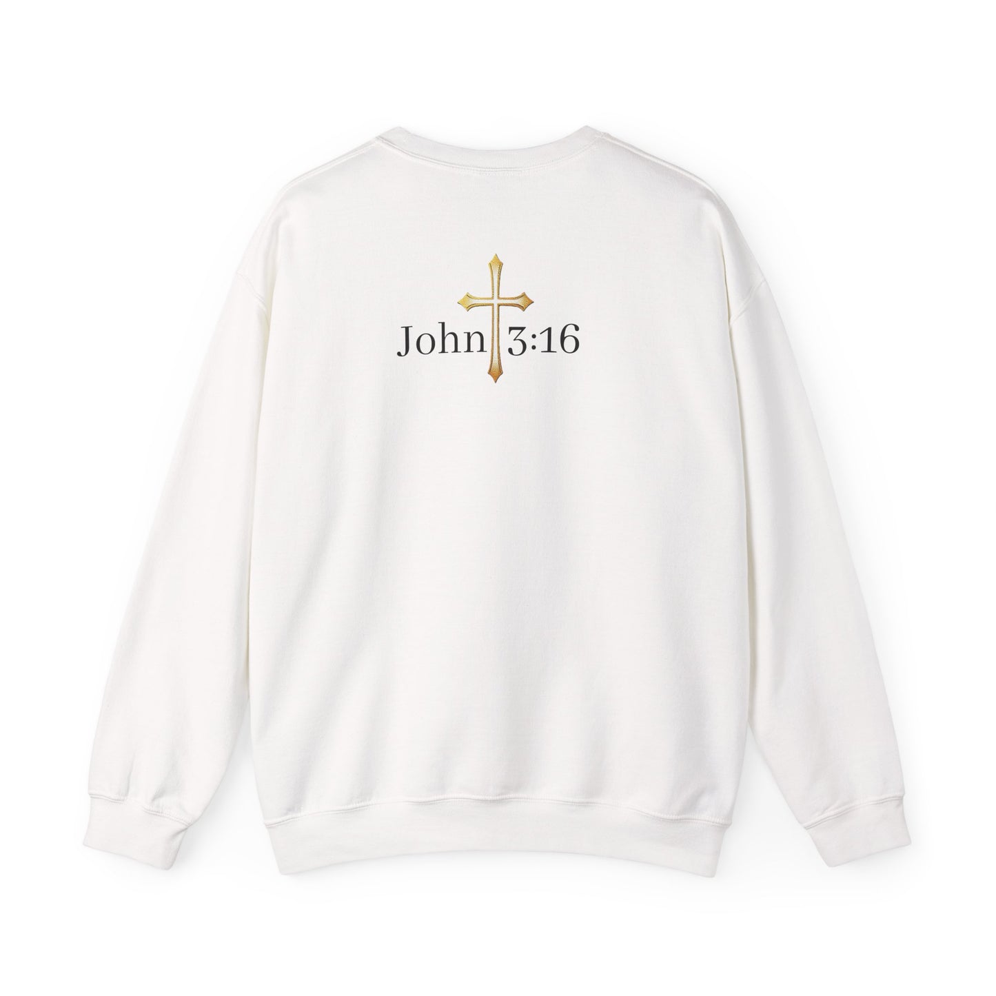 Saved Men's Sweatshirt – Christian Faith Apparel with Cross Design