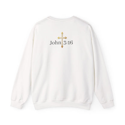Saved Men's Sweatshirt – Christian Faith Apparel with Cross Design