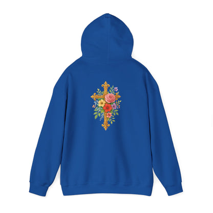 Floral Cross Women’s Christian Hoodie
