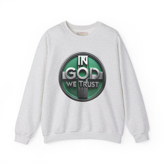 Bold Faith Men's Sweatshirt – “In God We Trust” Christian Apparel
