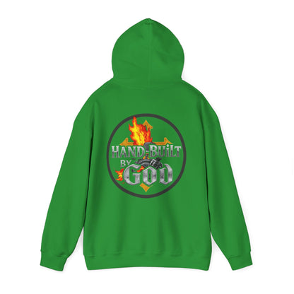 Men’s “Hand Built By God” Christian Hoodie – Bold Faith Identity Pullover