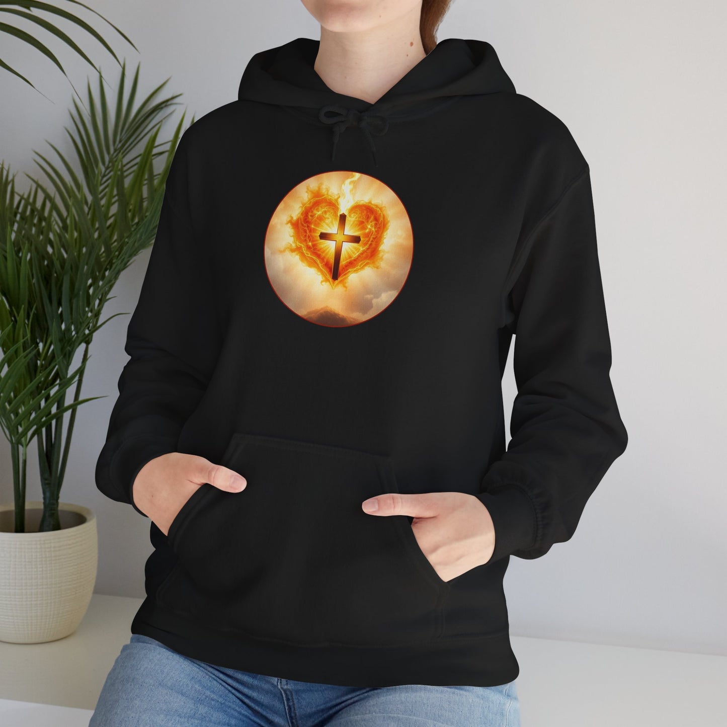 Women’s Sacred Heart Hoodie – Faith-Inspired Spiritual Pullover