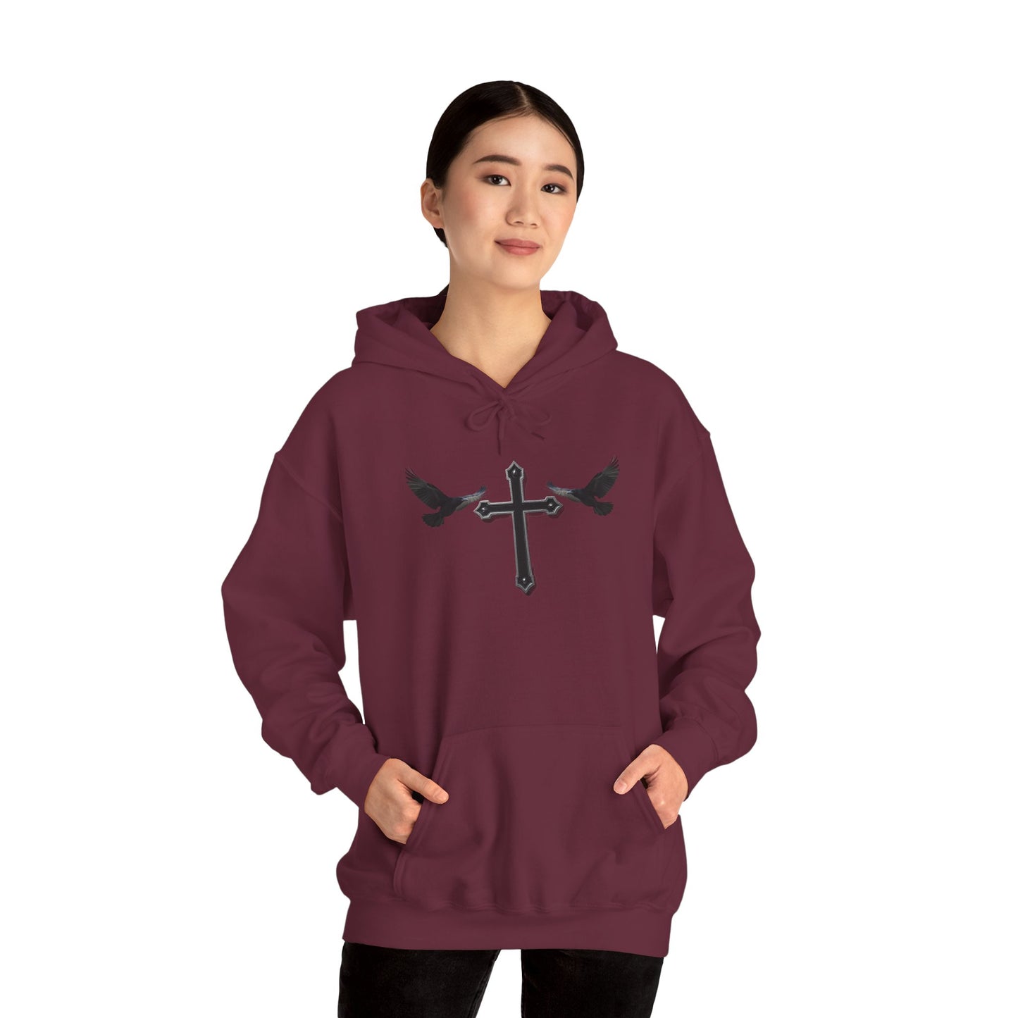 Guided by Grace – Cross & Crows Women’s Hoodie