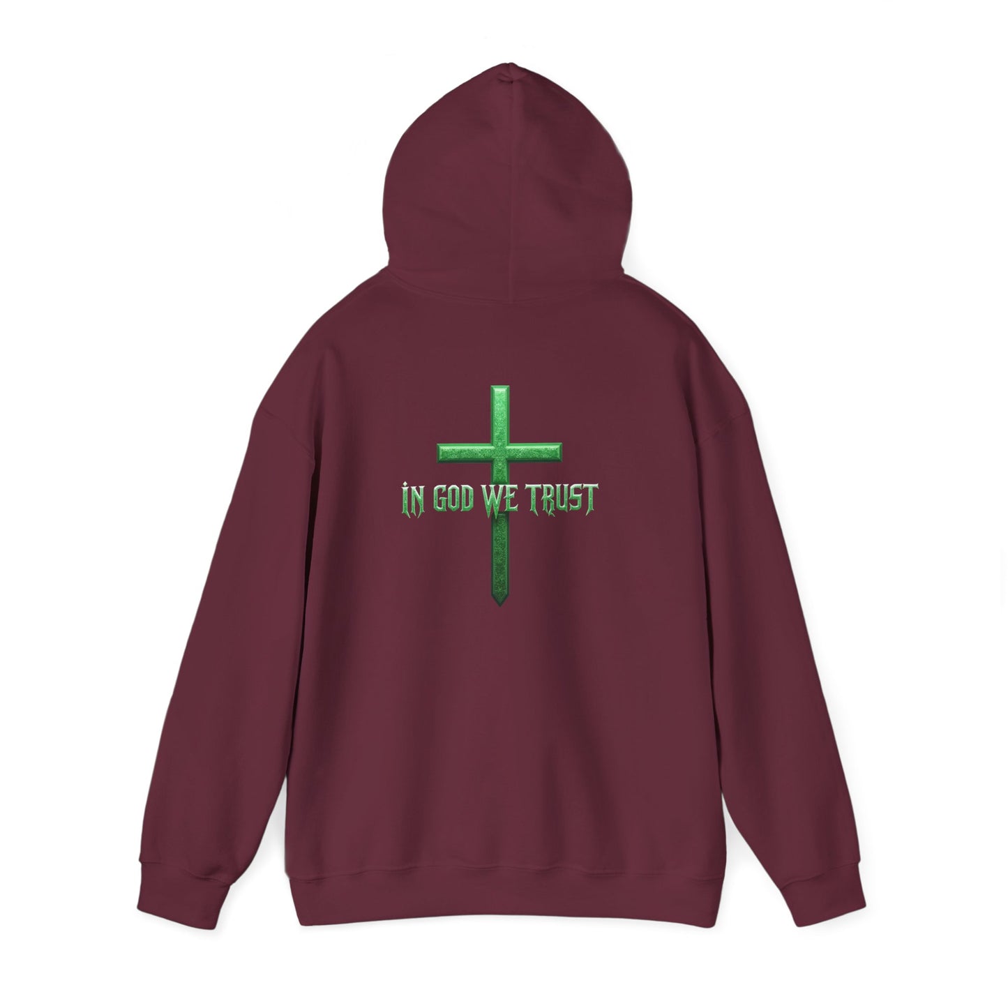 In God We Trust - Women's Christian Hoodie (Green Design)