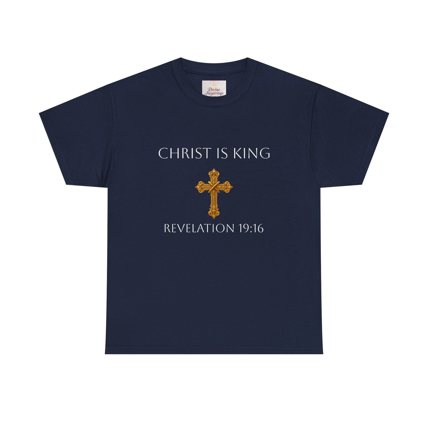 Christ is King Women’s Christian Tee (White Lettering)