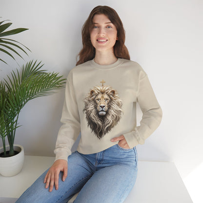 Christ is King (Lion of Judah) - Women's Christian Sweatshirt