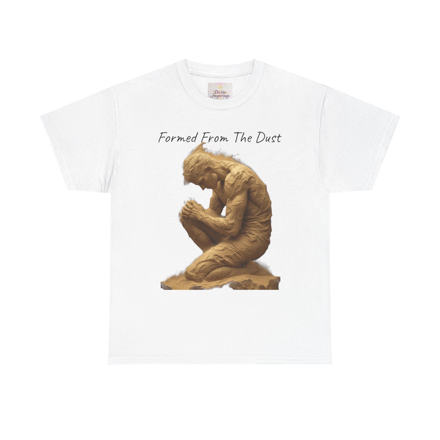 Formed from the Dust | Men’s Christian T-Shirt with Genesis 2:7 (Dark Lettering)