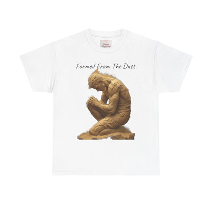 Formed from the Dust | Men’s Christian T-Shirt with Genesis 2:7 (Dark Lettering)