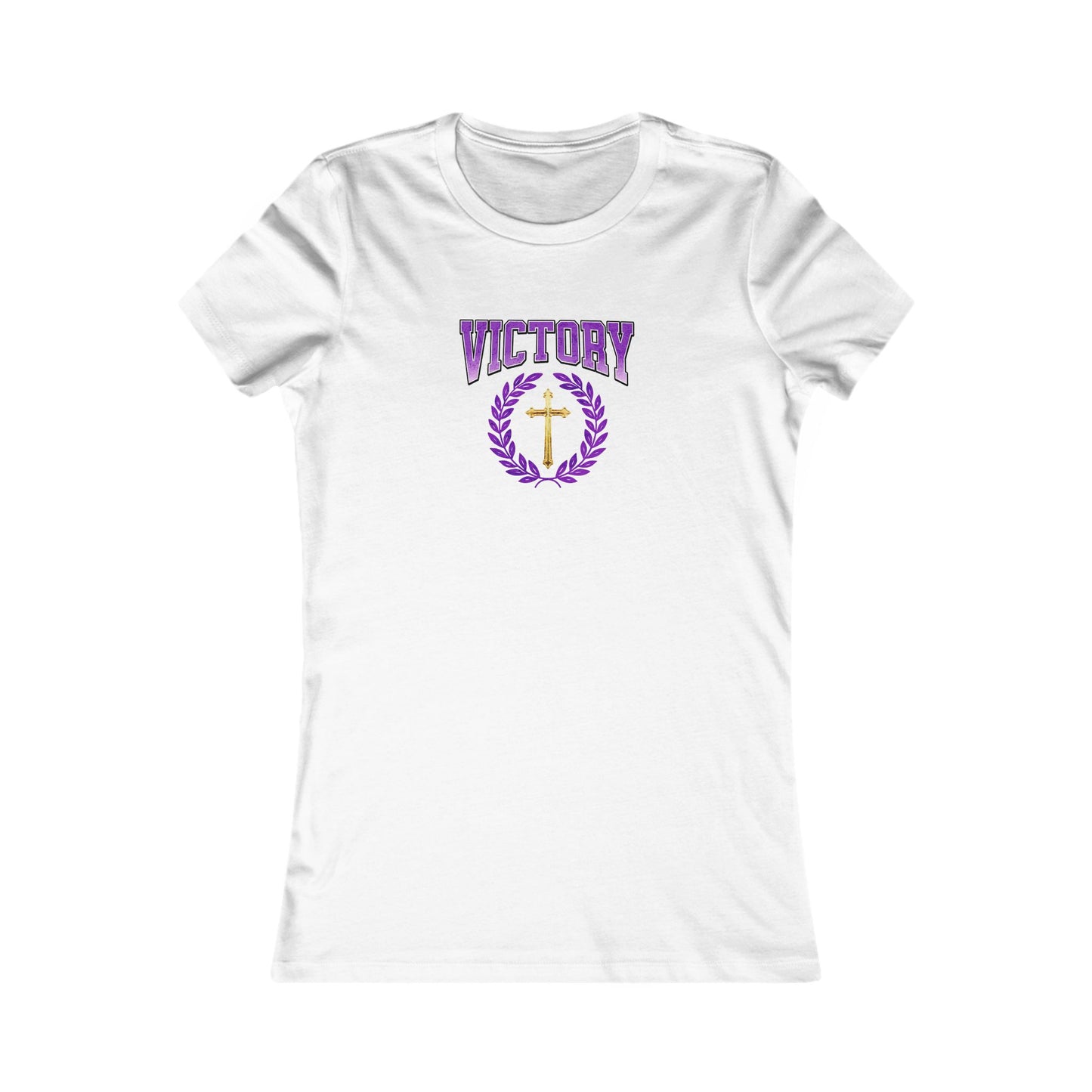 Victory Through Christ Women’s Tee – Bold Faith