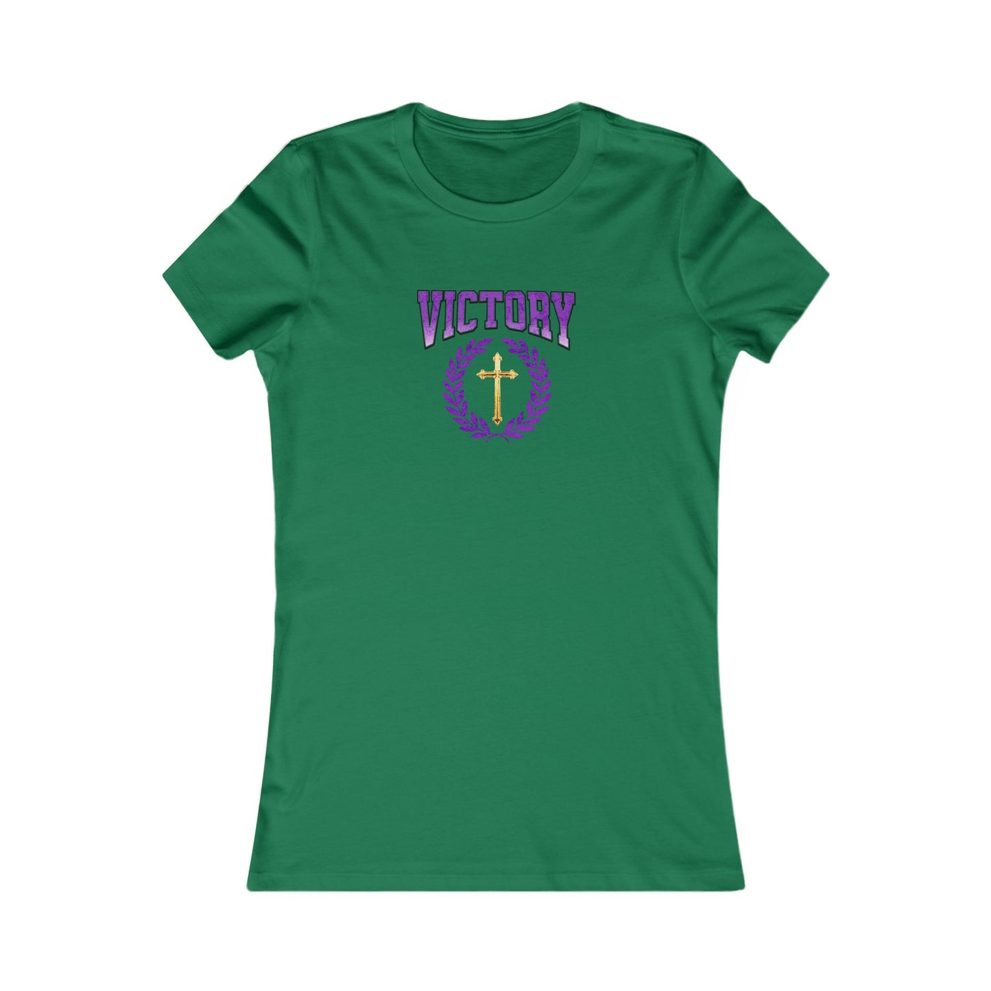 Victory Through Christ Women’s Tee – Bold Faith