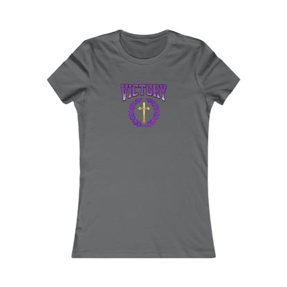 Victory Through Christ Women’s Tee – Bold Faith