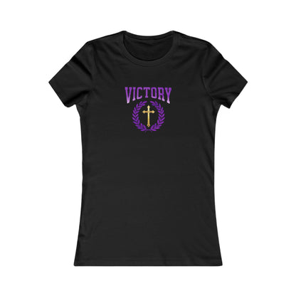 Victory Through Christ Women’s Tee – Bold Faith