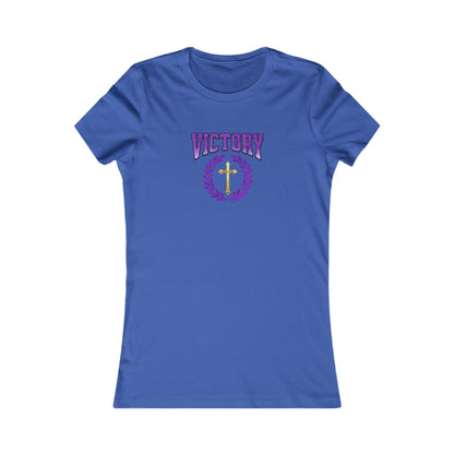 Victory Through Christ Women’s Tee – Bold Faith