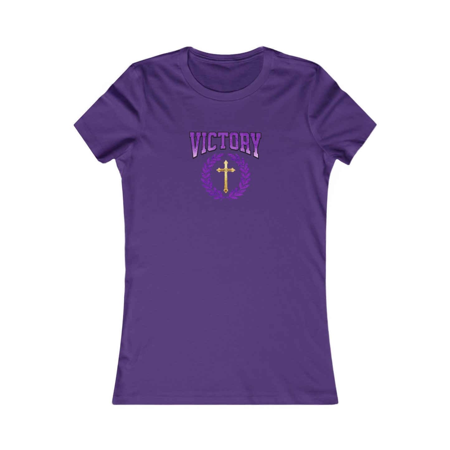 Victory Through Christ Women’s Tee – Bold Faith