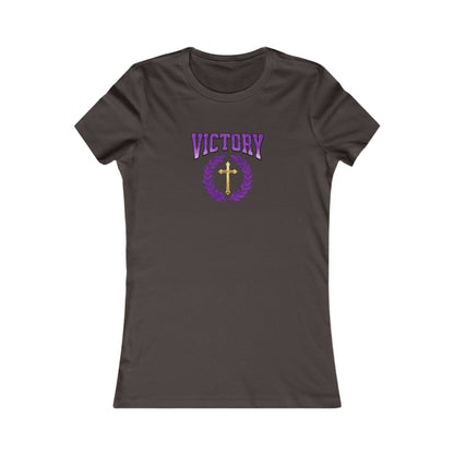 Victory Through Christ Women’s Tee – Bold Faith