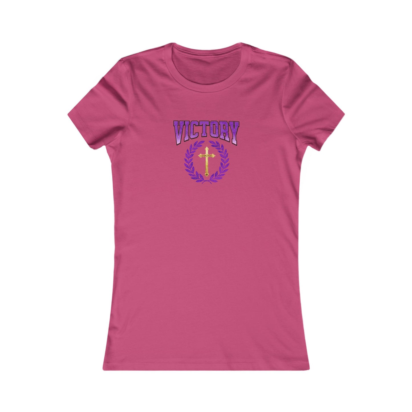 Victory Through Christ Women’s Tee – Bold Faith