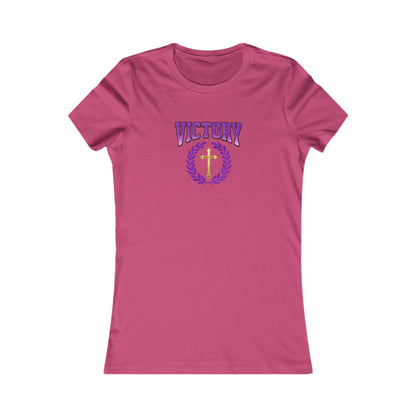 Victory Through Christ Women’s Tee – Bold Faith