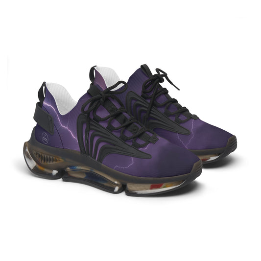 Thunderstrike – Men’s Black & Purple Lightning Sneakers
