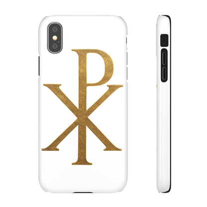 White Chi Rho Snap Case for iPhone – The Way, Truth & Life