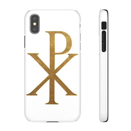 White Chi Rho Snap Case for iPhone – The Way, Truth & Life