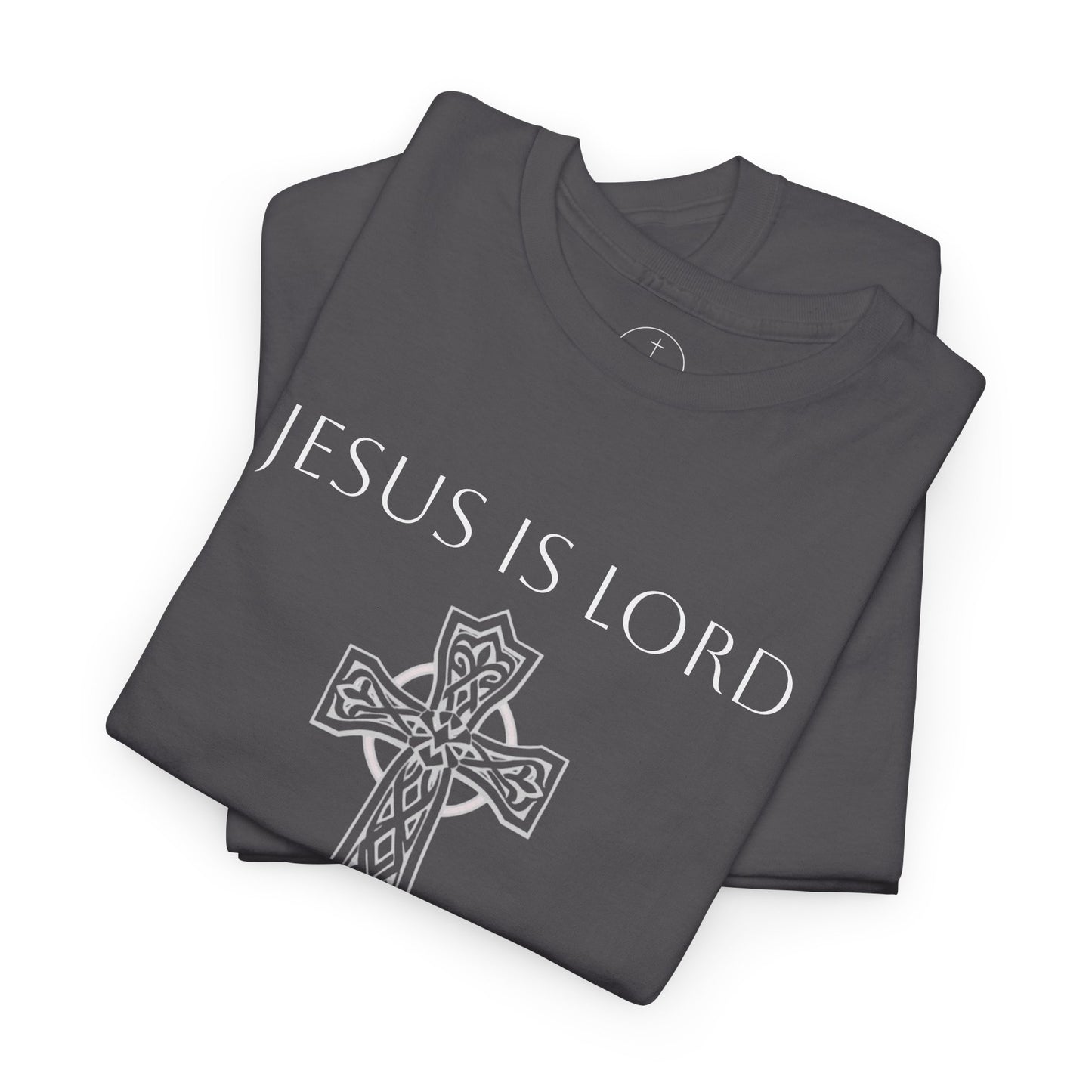 Jesus Is Lord – Men’s Christian Tee (White Lettering)