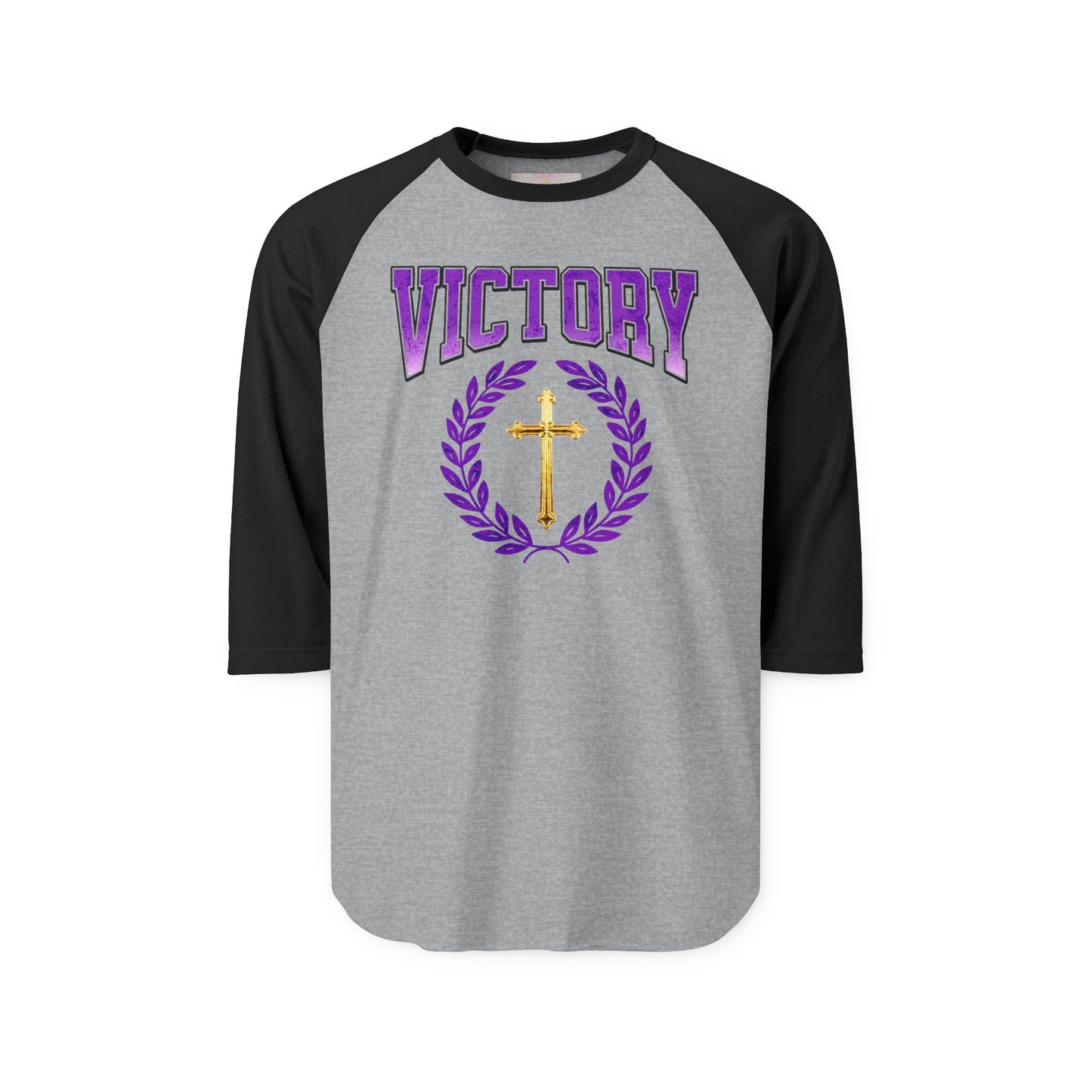 Rise & Conquer Men’s 3/4 Sleeve Tee – Victory