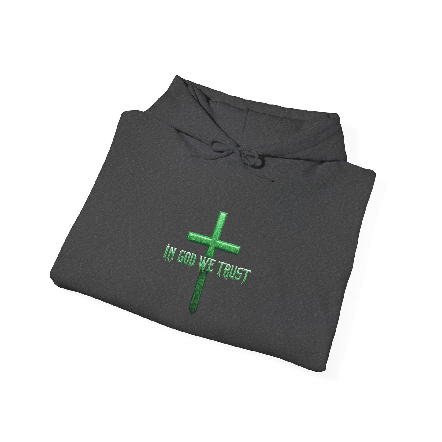 In God We Trust - Women's Christian Hoodie (Green Design)