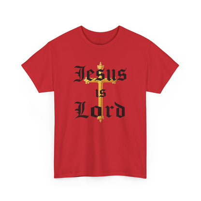 Jesus is Lord with Cross - Men's Christian T-Shirt