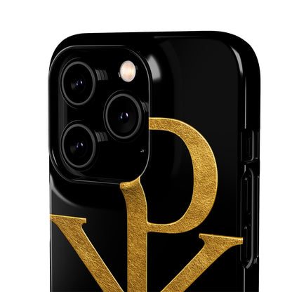 Black Chi Rho Snap Case for iPhone – The Way, Truth & Life