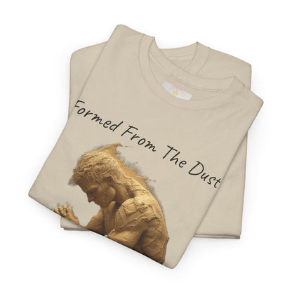 Formed from the Dust | Men’s Christian T-Shirt with Genesis 2:7 (Dark Lettering)