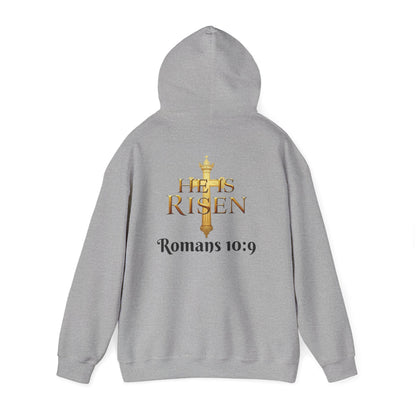 He Is Risen - Women's Christian Hoodie (Dark Lettering)