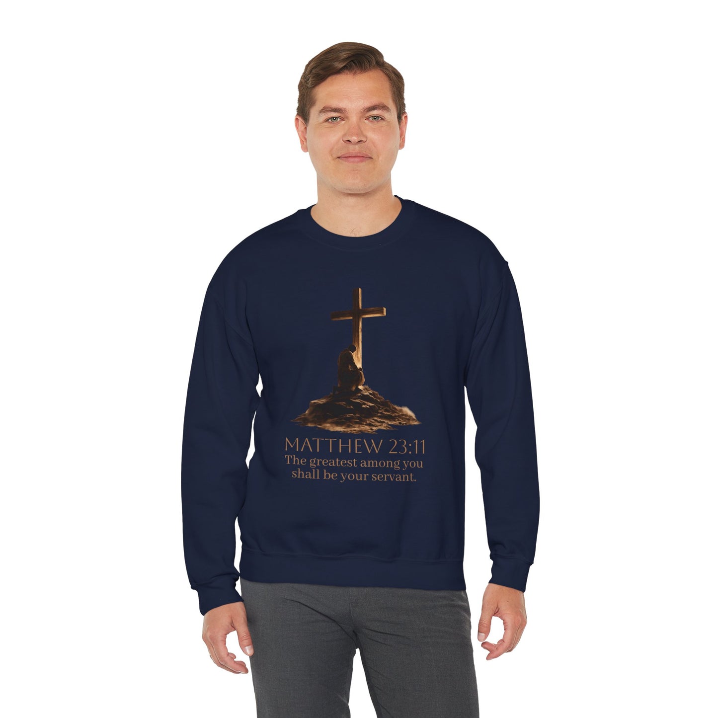 Humble Servant - Men's Christian Sweatshirt (Front Design)