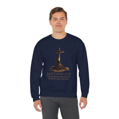 Humble Servant - Men's Christian Sweatshirt (Front Design)