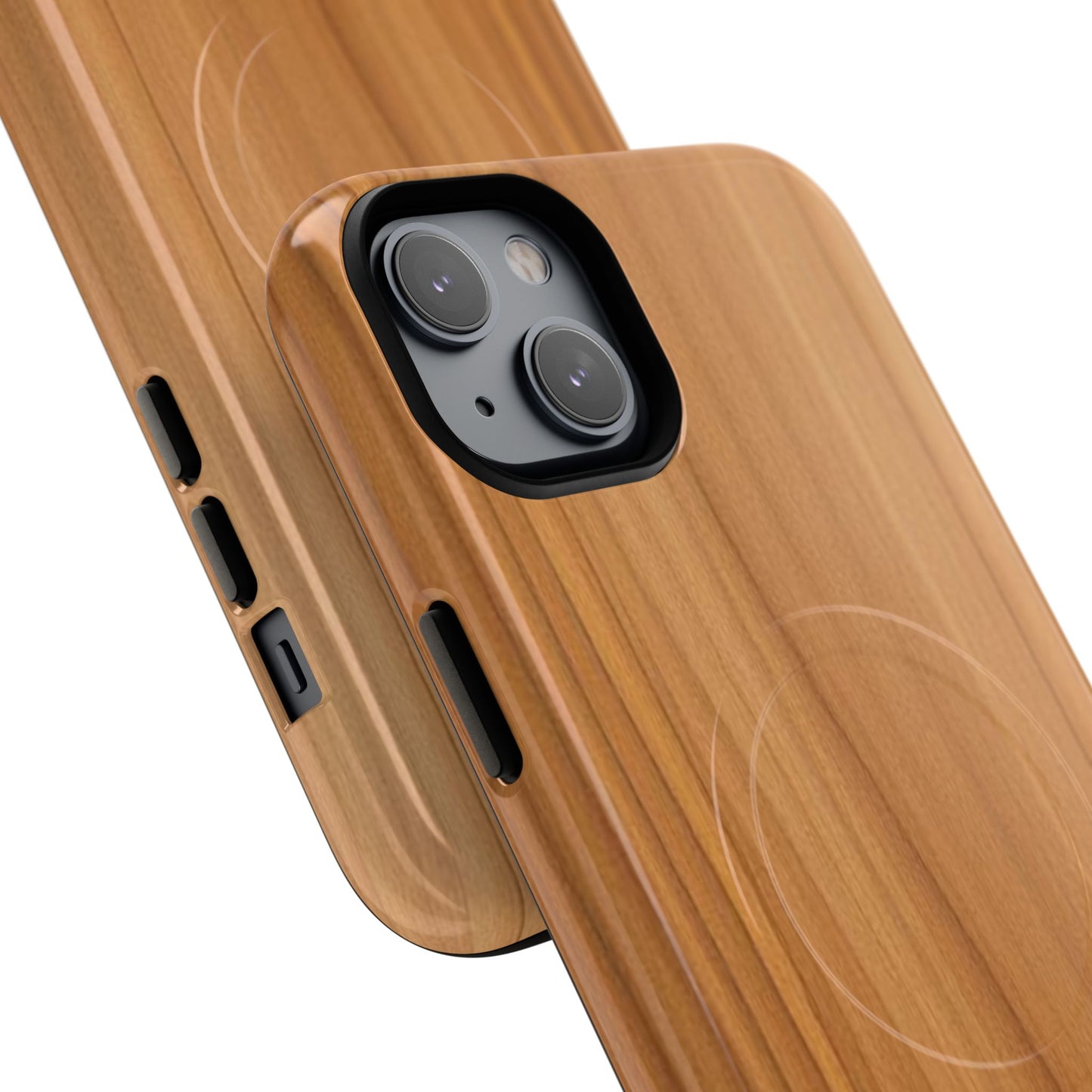 Natural Wood Grain Design - iPhone Magnetic Tough Case