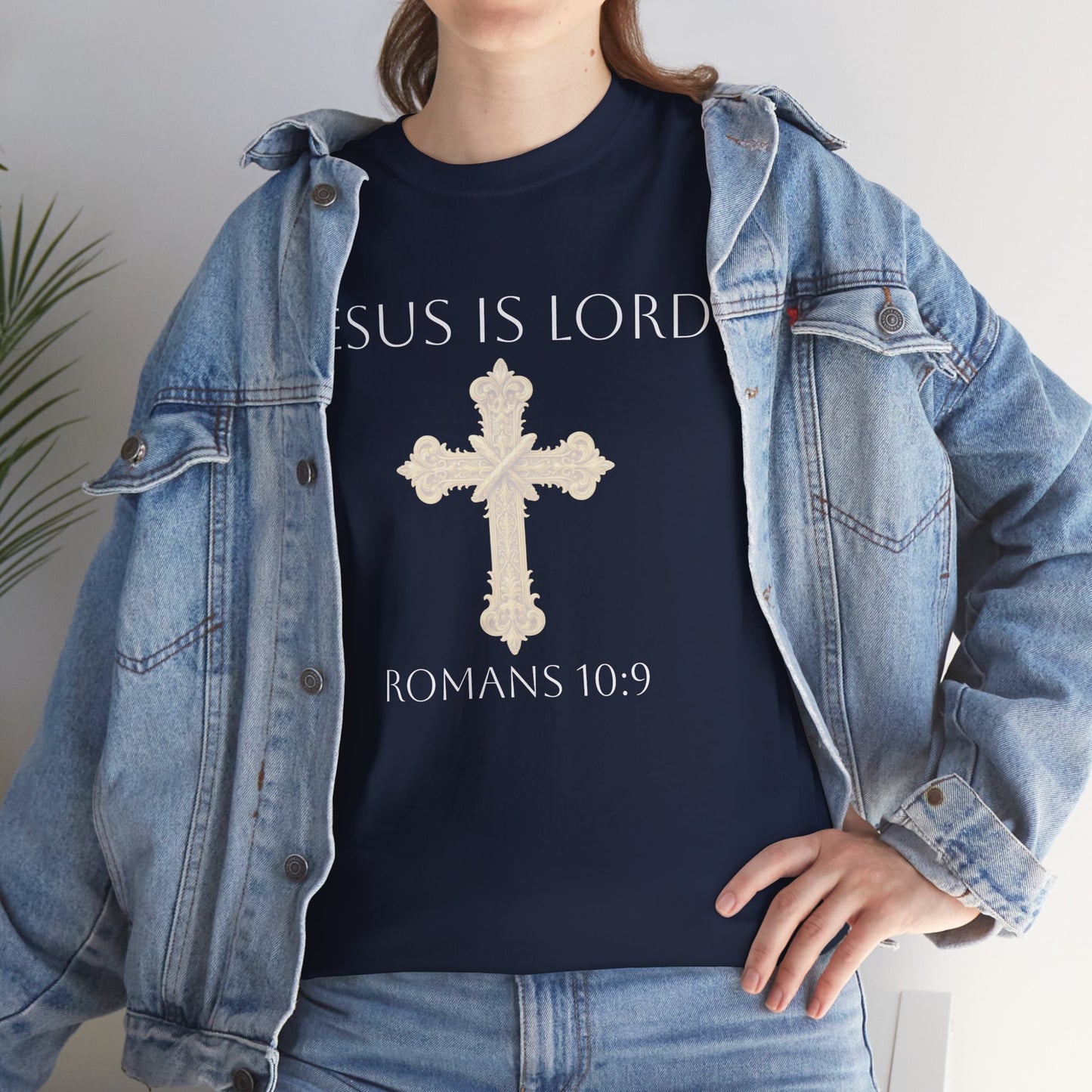 Jesus is Lord - Christian Women's Tee (White Lettering)