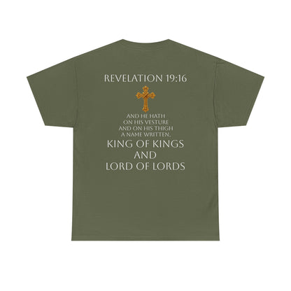 Christ is King Women’s Christian Tee (White Lettering)