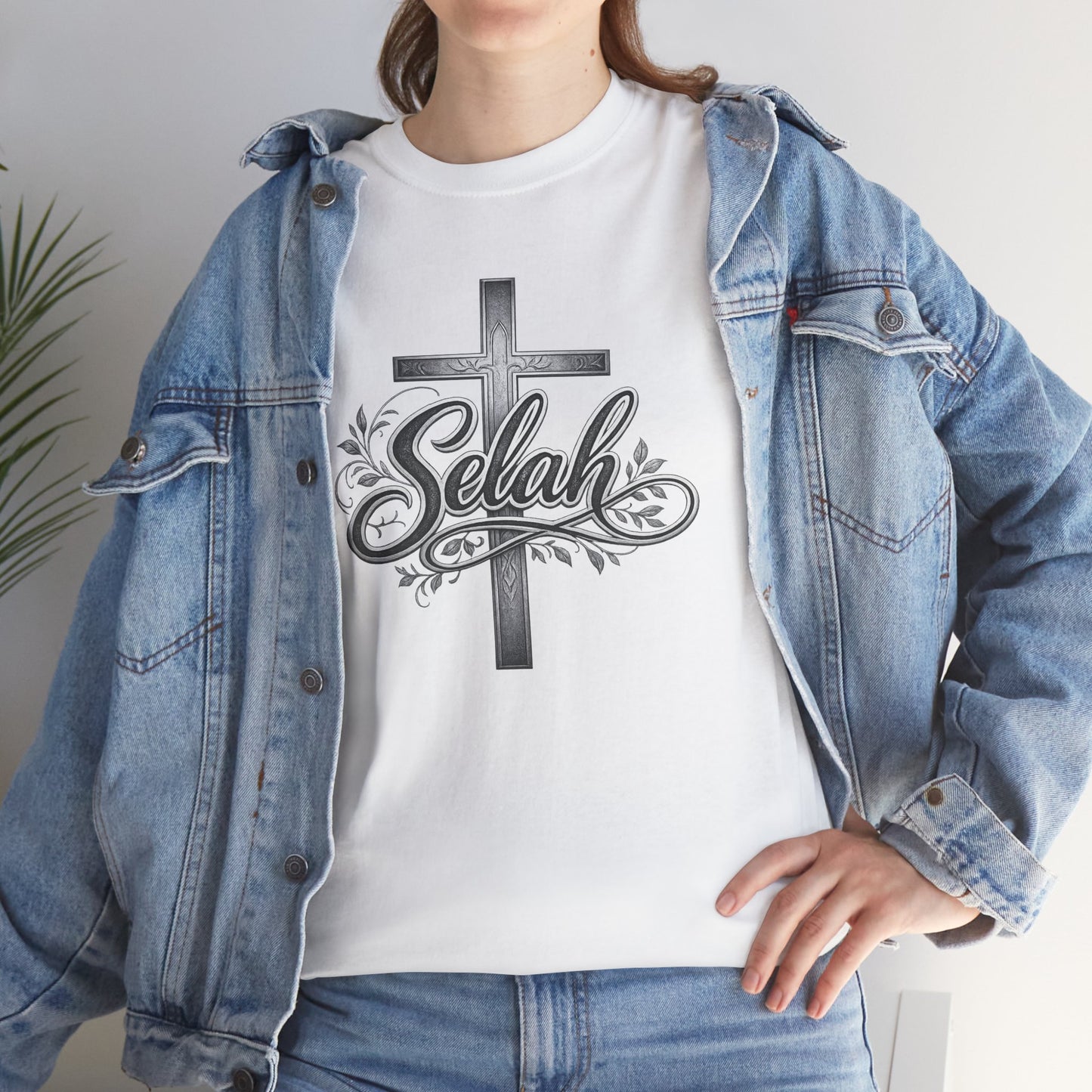 Selah Cross Tee — Men's Christian T‑Shirt