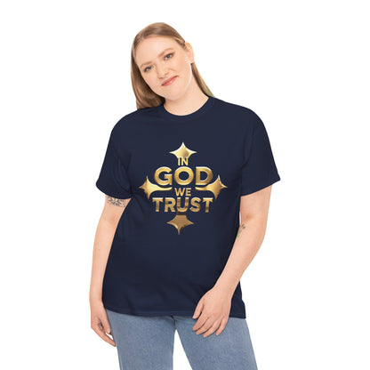 In God We Trust (Gold)- Woman's Christian T-Shirt