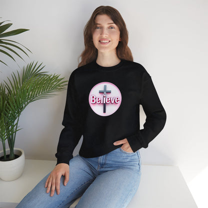 Believe | Women’s Christian Sweatshirt with John 11:40
