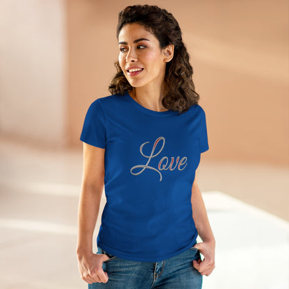 Put On Love Women’s T-Shirt – Grace in Every Thread