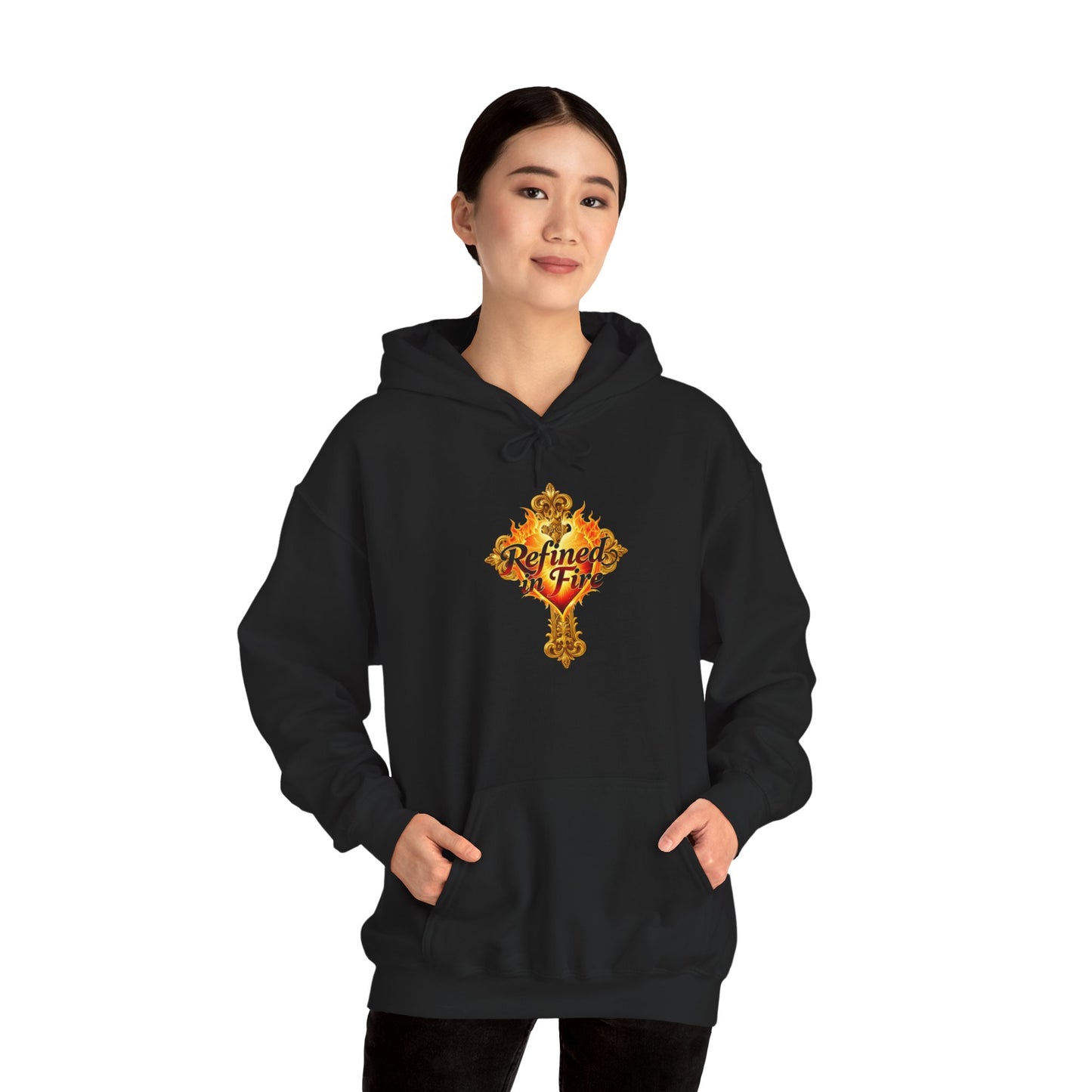 Refined by Fire - Women's Ornate Christian Hoodie
