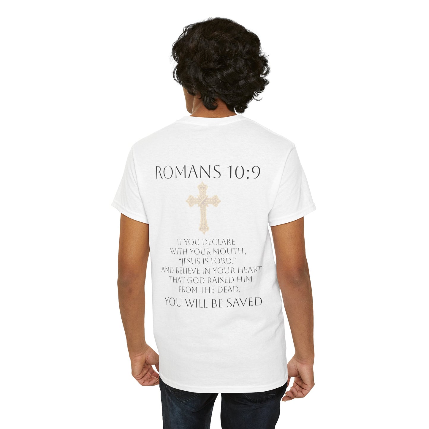 Jesus Is Lord – Men’s  Christian Tee (Dark Lettering)